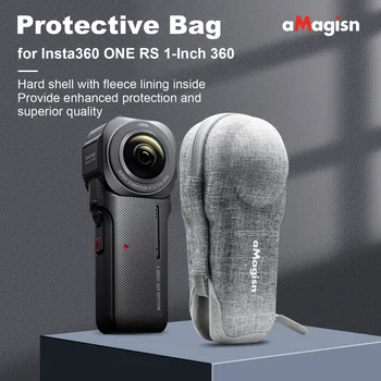 aMagisn защитна чанта торбичка мини съхранение камера тялото случай преносим за Insta360 ONE RS 1-инчов 360 неоригинален аксесоар