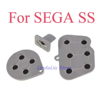 2sets контролер проводяща гумена подложка за Sega Saturn SS геймпад силиконови гумени бутони подложки