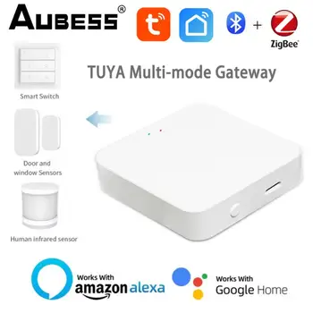Tuya Zigbee Gateway HUB Wireless Smart Home Bridge Smart Life App Дистанционно управление ZigBee сензор чрез Alexa Google Home