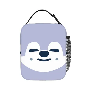 Бездомни деца-Wolf-Chan Skzoo лице изолирани чанти за обяд Термо чанта обяд кутии охладител термичен обяд кутия за жена студент пътуване