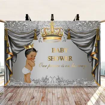 Yeele Фонове Завеса корона бебе душ рожден ден парти декор фон Photocall фотография фон за декор персонализирани