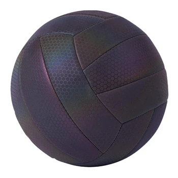 Открит отразяващ волейбол холографски светещ волейбол светва нощна игра волейбол подаръци за деца и възрастни
