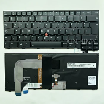 T460P SP / Латинска клавиатура с подсветка за Lenovo ThinkPad T460S T470S S2 2ND GEN 13 T460P T470P SN20L82091 01EN726 NSK-ZA6BT Notebook