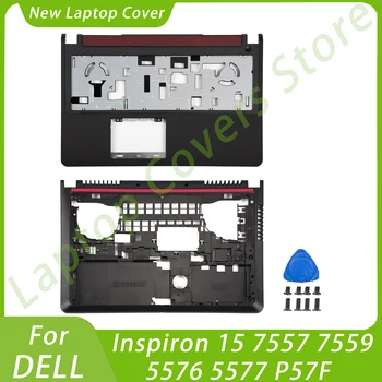 Нови оригинални калъфи за лаптопи за Dell Inspiron 15 7557 7559 5576 5577 P57F LCD заден капак Калъф за горен капак Замяна на розово
