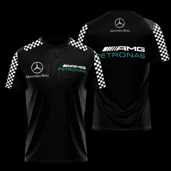Mercedes Benz Outdoor Racing Sportswear Мъжка тениска с кръгло деколте Casual Short Sleeve Men's Fashion Top