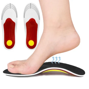3D Premium Orthotic High Arch Support Insoles Gel Pad Arch Corrector Flat Feet Orthopedic Relieve Pain Foot Relax Health Care