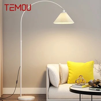 TEMOU Скандинавска риболовна подова лампа МодернаФамилна всекидневна Спалня Творческа LED декоративна стояща светлина