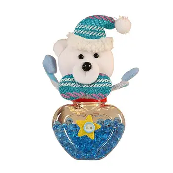 Коледни бонбони буркан подарък чанти Дядо Коледа елени мечка снежен човек празник лакомства Canister празник акцент за кухня брояч