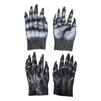Върколак ръкавици дълги нокти костюм аксесоар възрастни животни косплей върколак ръце вълк нокти чудовище ръкавици Великден ролева игра
