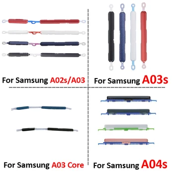За Samsung Galaxy A02s A03s A03 Core A04s Оригинален телефон Нов външен бутон за обем на захранването A027 A037 A032 A035 A047