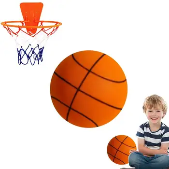 Kids подскачащи ням баскетбол изстискване ням подскачащи баскетбол закрит тиха топка пяна баскетбол скача футбол с кошница