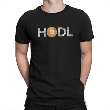 Bitcoin Cryptocurrency Meme реколта HODL T риза реколта мода мъжки тениска полиестер къс ръкав
