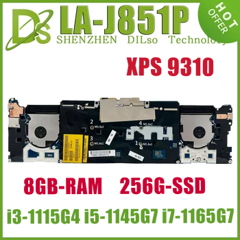 KEFU EDO30 LA-J851P дънна платка за Dell XPS 13 9310 лаптоп дънна платка с i3-1115G3 i5-1145G7 i7-1165G7 8GB-RAM 256G-SSD UMA