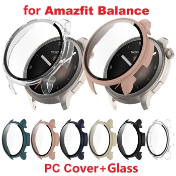 30PCS PC защитен калъф за Amazfit Balance A2286 Smart Watch броня пълно покритие закалено стъкло екран протектор капак