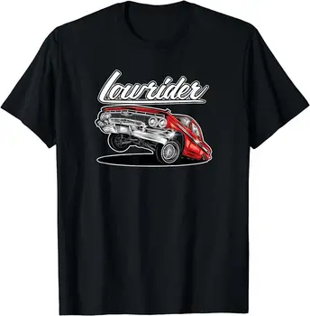 Нова най-добра за закупуване уникална червена тъмна тениска за подарък Lowrider Lowride