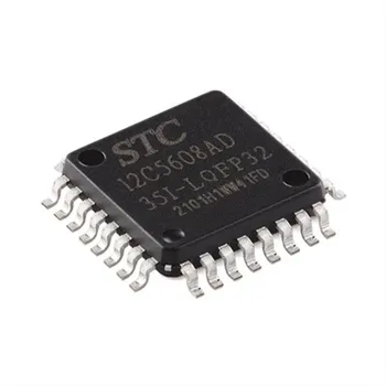 5PCS Оригинален автентичен пластир STC12C5608AD-35I-LQFP32G STC89C52RC-40I-LQFP-44 STC11F60XE-35I-LQFP44G микроконтролер чип