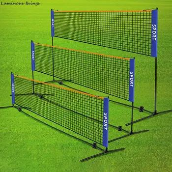 Преносим сгъваем стандартен професионален бадминтон Net Вътрешен открит спорт Волейбол Тенис обучение Квадратни мрежи Mesh