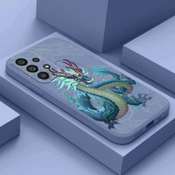  случай за Samsung Galaxy A40 A42 A50 A7 2018 A70 телефон капак мек силиконов мода китайски дракон