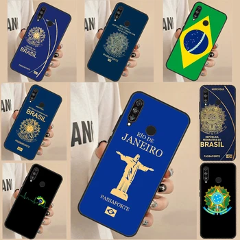 Бразилия паспорт флаг за Huawei Nova Y90 Y70 Y60 Y61 5T 9 10 SE 3i 7i 8i P Smart P20 P60 Pro P40 P30 Lite случай