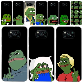 Сладък жаби парти тъжен Pepe прозрачен мек калъф за телефон за Xiaomi Mi 12T 11T 10T 9T Pro 12X 11i 13 12 11 10 9 8 Lite 5X 6X CC9 Ho