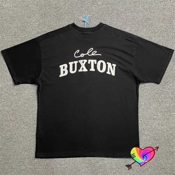 Леко извънгабаритни Черно Коул Buxton CB Tee мъже жени кръпка бродерия Cole Buxton лого тениска високо качество върховете къс ръкав