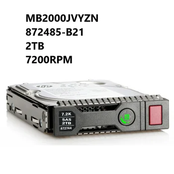НОВ твърд диск MB2000JVYZN 872485-B21 872744-001 2TB 7200RPM 3.5in LFF DS SAS-12G SC Midline твърд диск за H+P ProLiant G9G10 сървъри