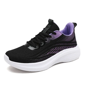 Дамски спортни обувки Ежедневни обувки Дишащи обувки за ходене Мрежести маратонки Дамски пешеходни леки ежедневни обувки за джогинг