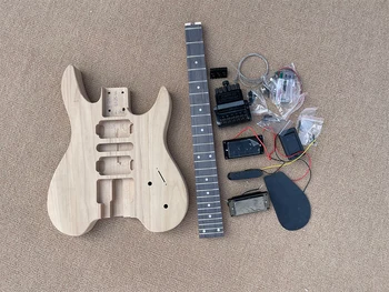 DIY полуготови комплекти за електрическа китара без елша без боя, Rosewood Fretboard с 24 прагчета